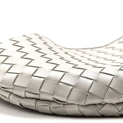 Bottega Veneta Nappa Intrecciato Sardine Bag Agate Grey 8 of 9
