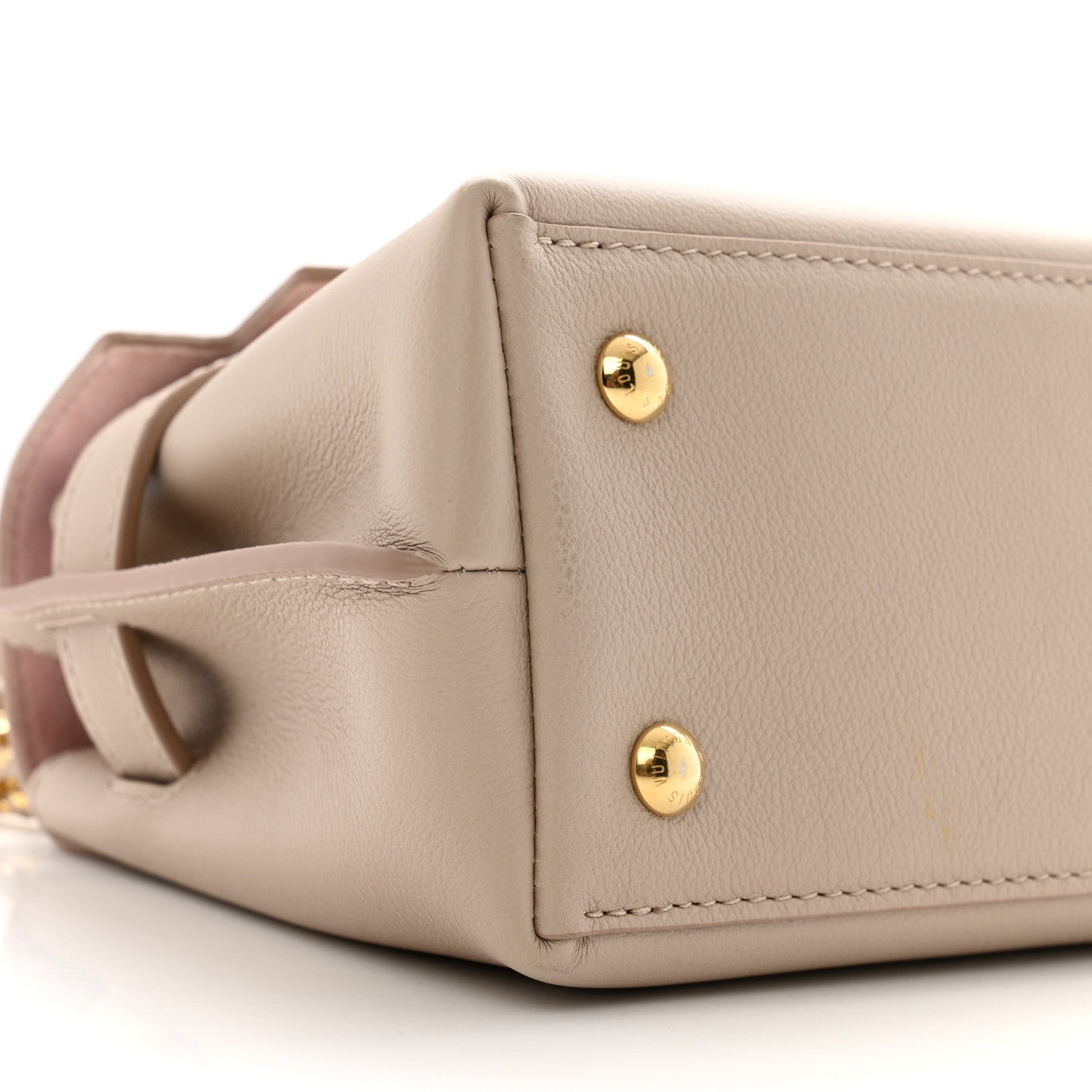 Louis Vuitton Soft Calfskin Mini Lockme Ever Greige 9 of 13