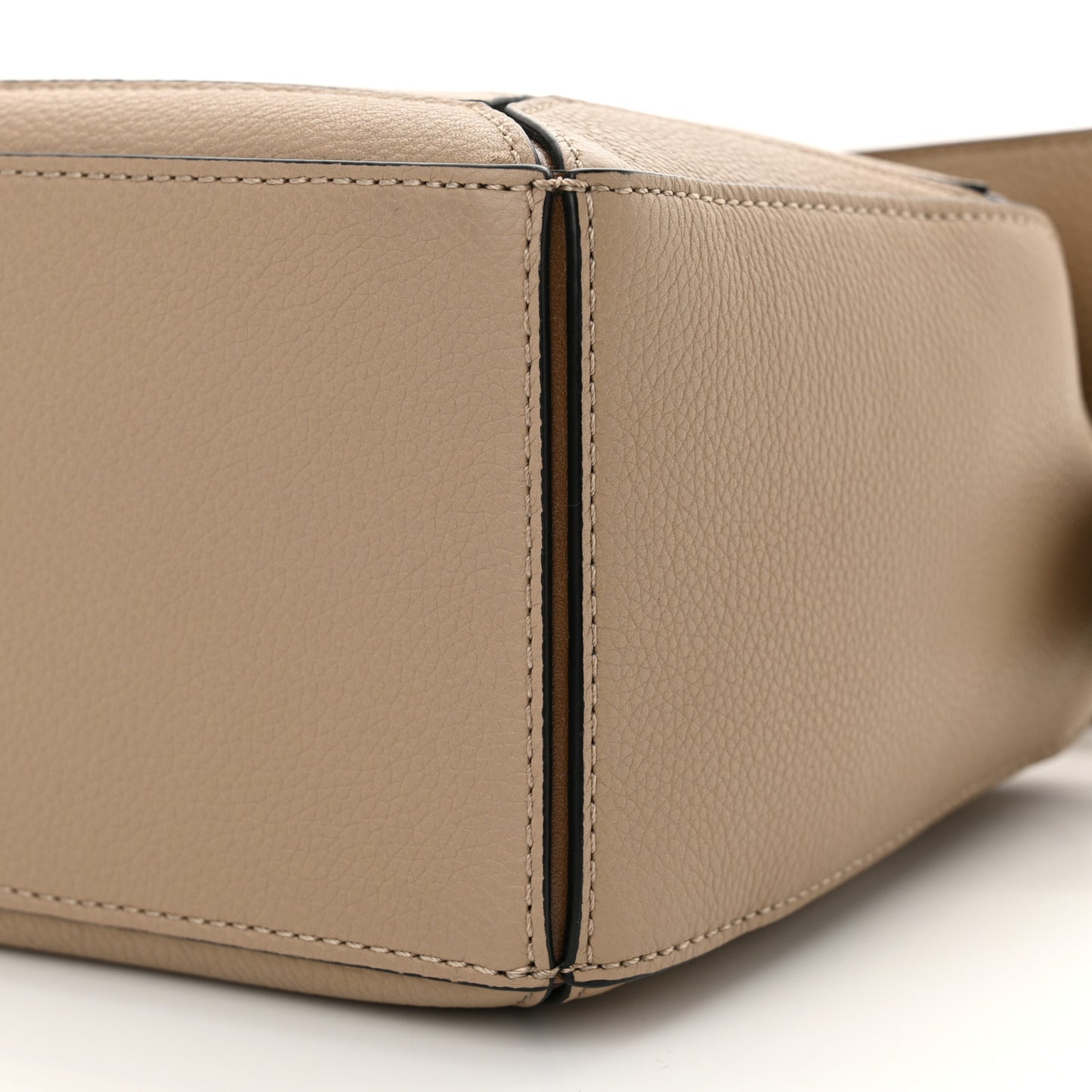 Grained Calfskin Small Puzzle Bag Sand Mink