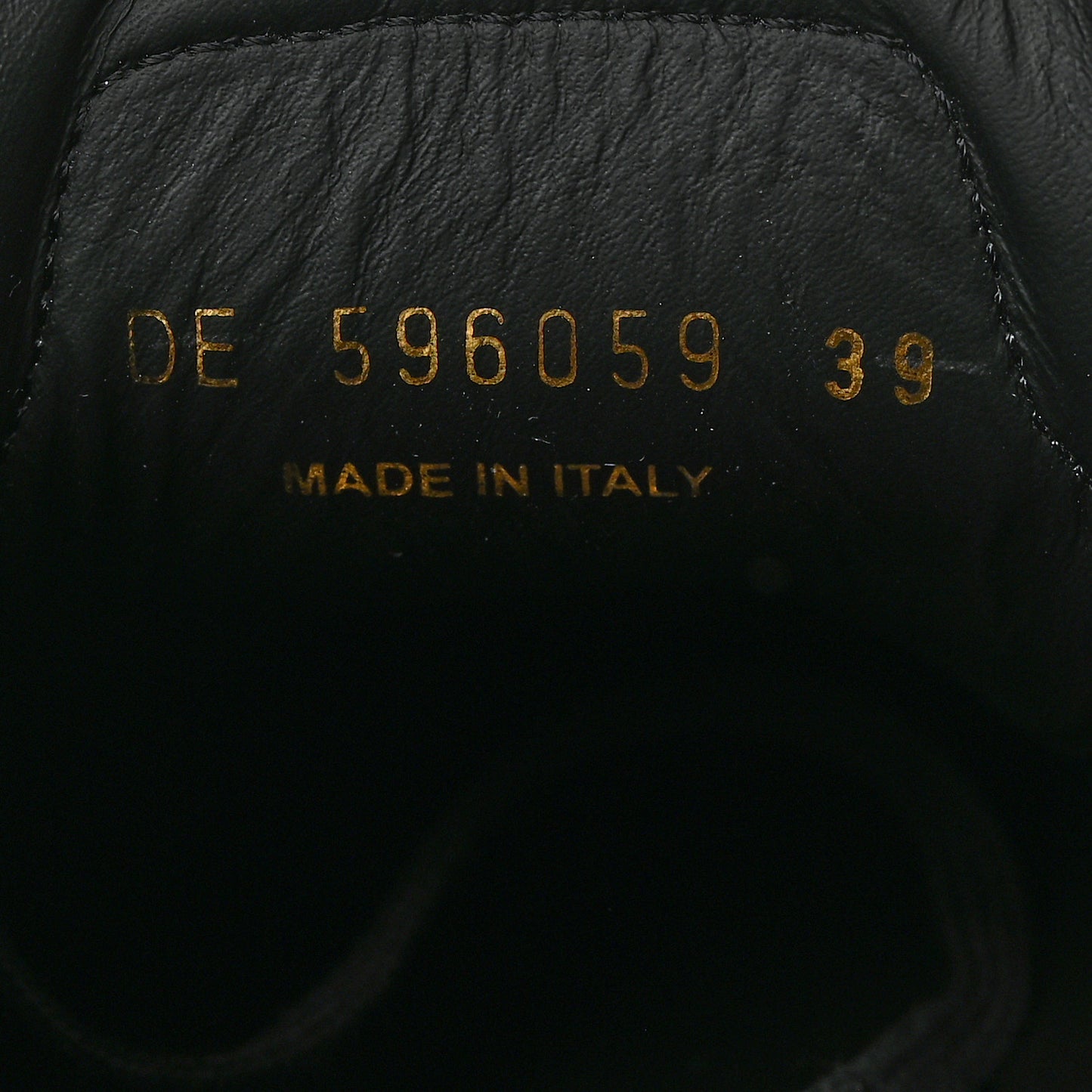 Calfskin Andy Low Top Sneakers 39 Black