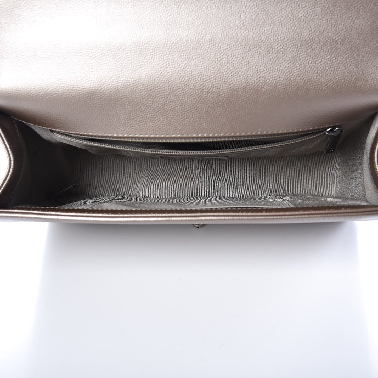 Metallic Caviar Quilted New Medium Boy Flap Copper