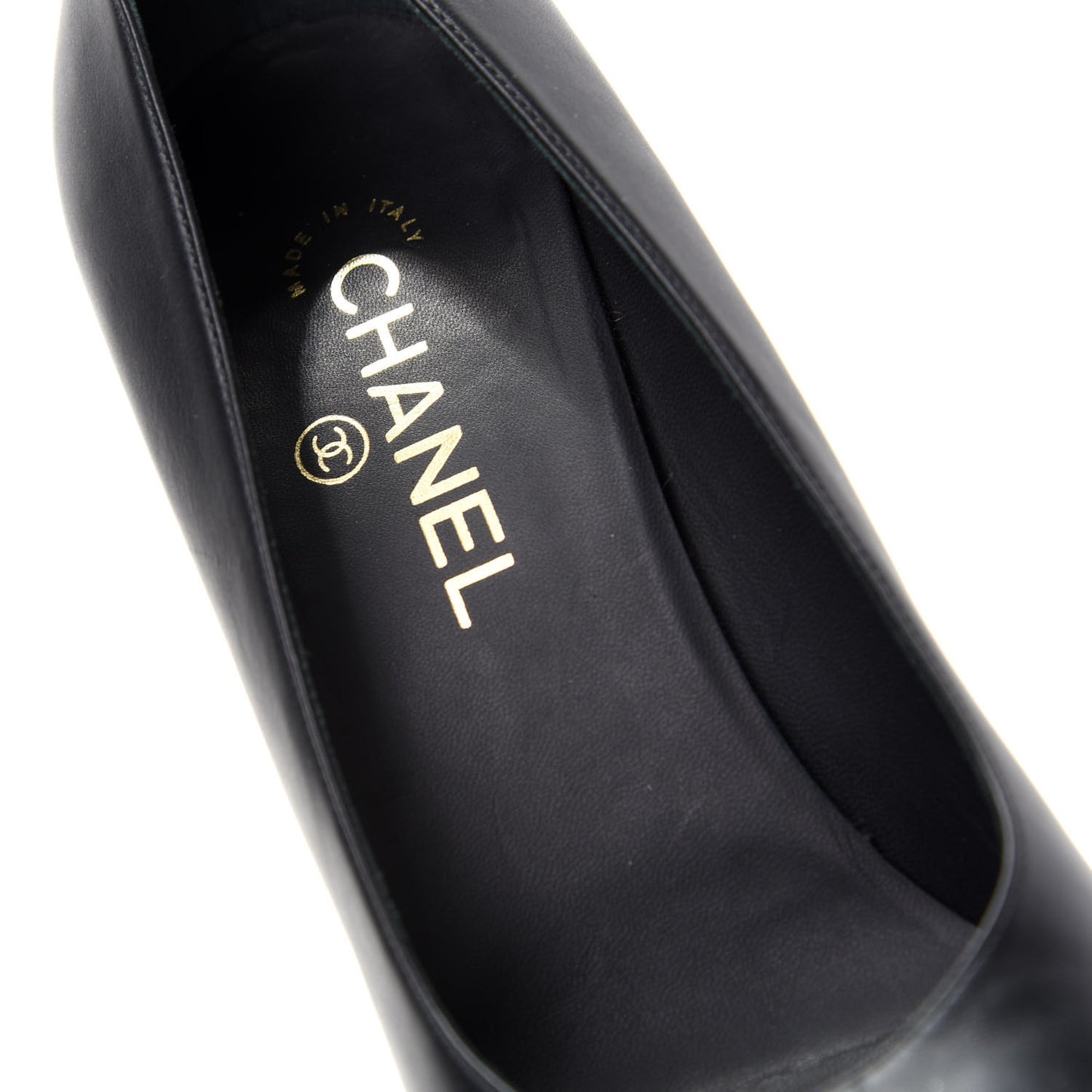 Lambskin Grosgrain Cap Toe Pumps 40.5 Black