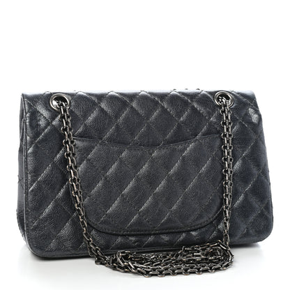 Chanel Metallic Sheepskin Quilted 2.55 Reissue 225 Flap Charcoal 4 of 15