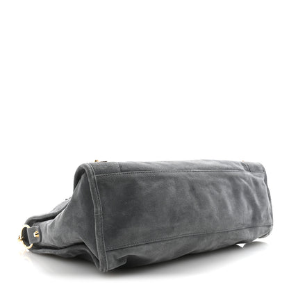 Balenciaga Suede Gold Metallic Edge Hardware City Gris Plomb 5 of 15