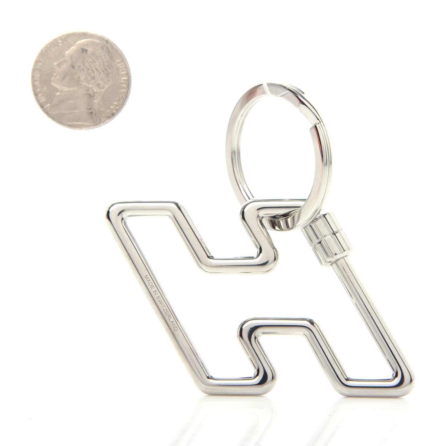 【新品未使用】Hermès H Too Speed key ring Hermes Key Ring H Too Speed Stainless Steel | Mightychic