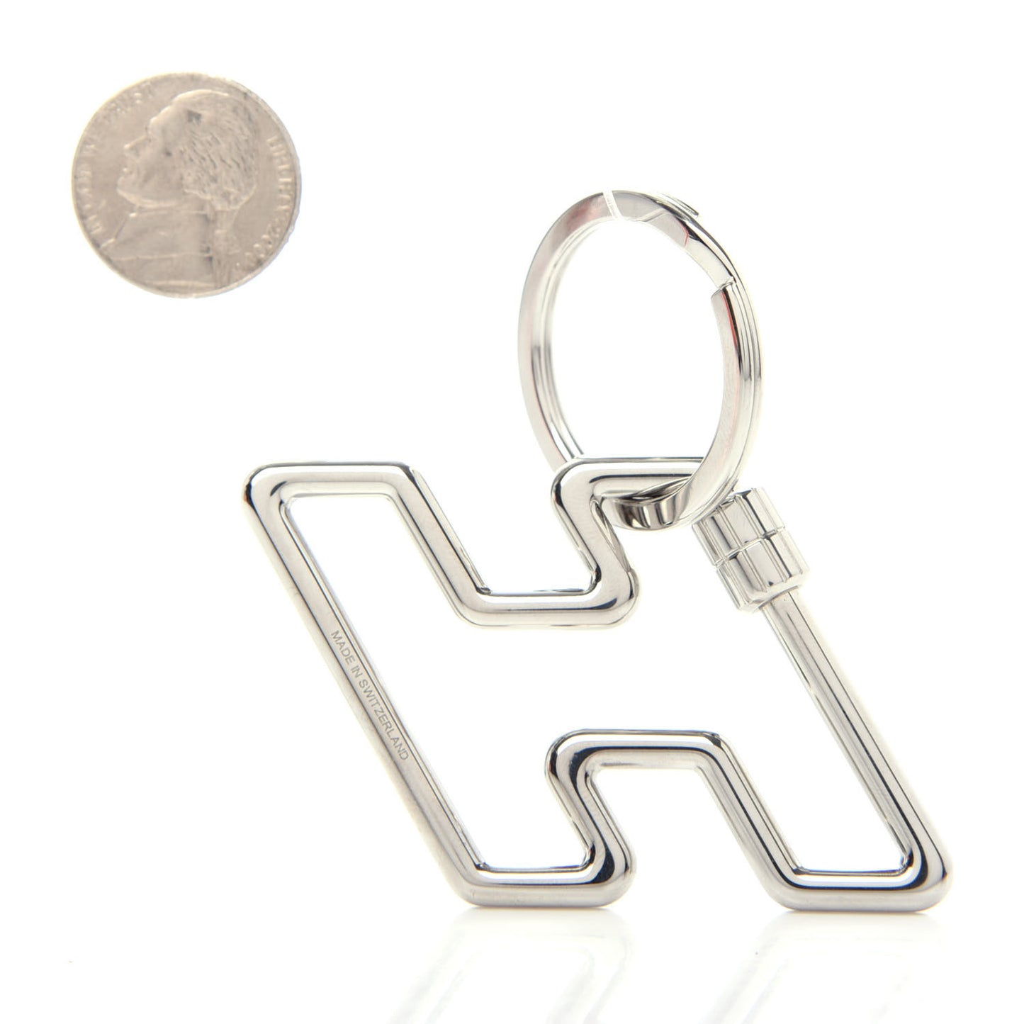 Stainless Steel H Too Speedy Key Ring