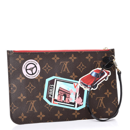 Louis Vuitton Monogram World Tour Neverfull MM GM Pochette 3 of 8