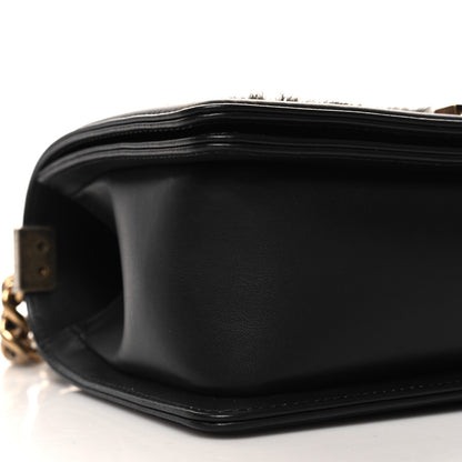 Chanel Fur Calfskin Medium Boy Flap Black 9 of 11
