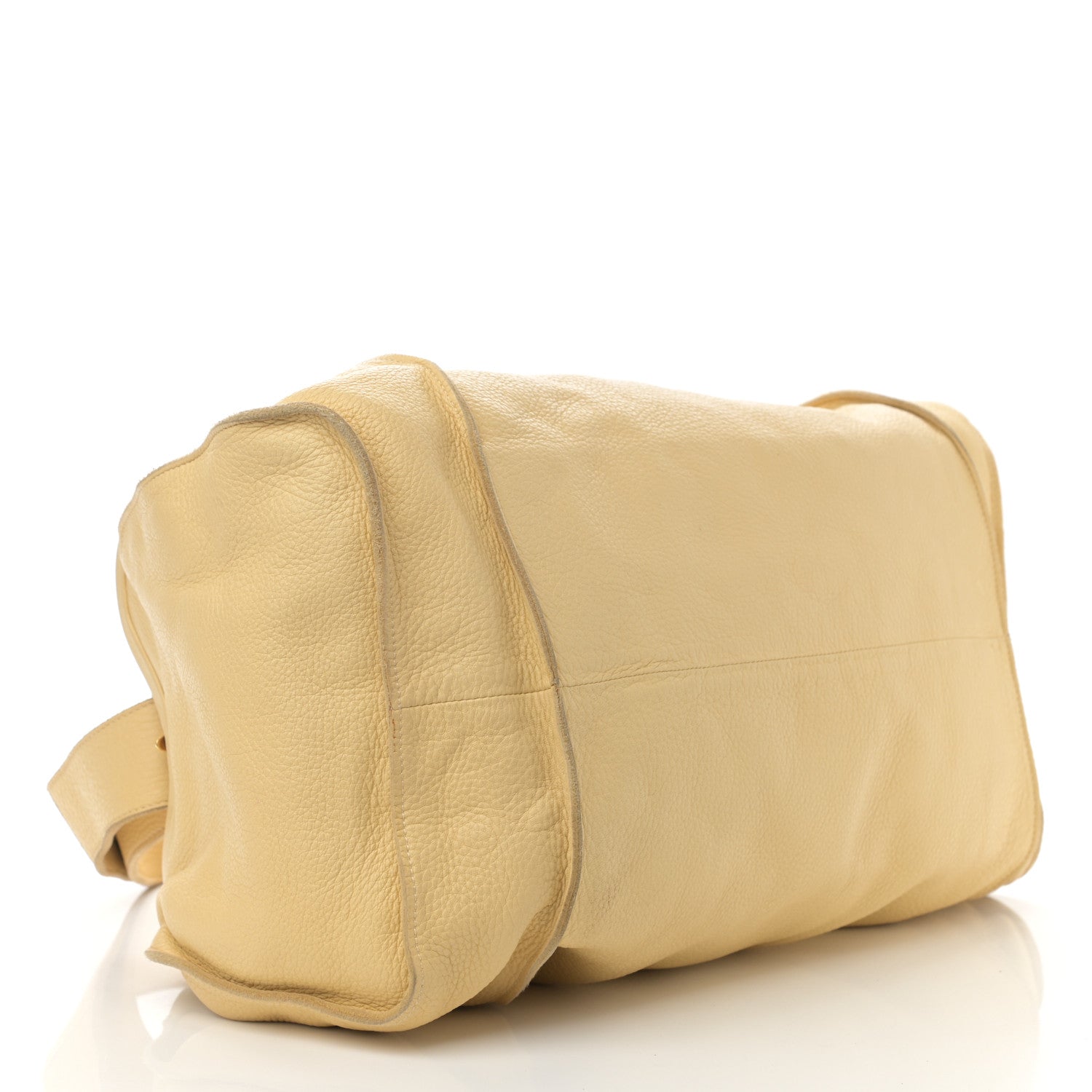 Bottega Veneta Cervo Deerkskin Shoulder Bag Light Yellow 4 of 13