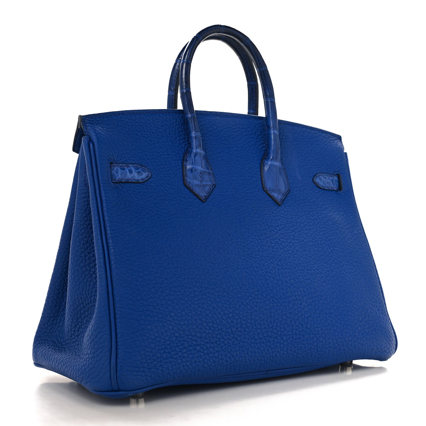 Togo Matte Alligator Birkin Touch 25 Bleu Royal