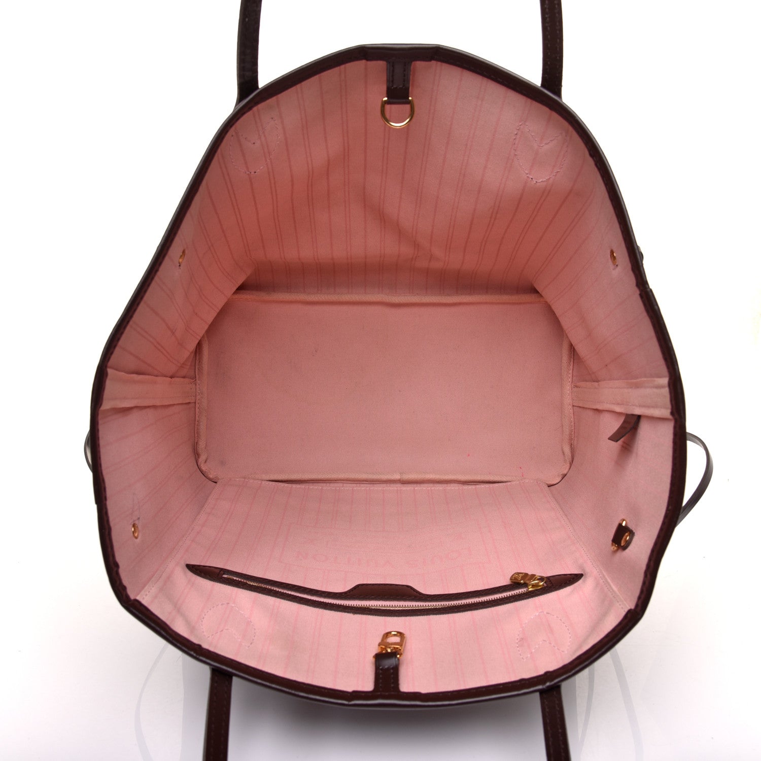 Louis Vuitton Damier Ebene Neo Neverfull MM Rose Ballerine 5 of 12