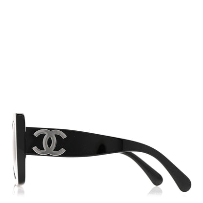 Chanel Square Polarized CC Sunglasses 5494-A Black 3 of 9