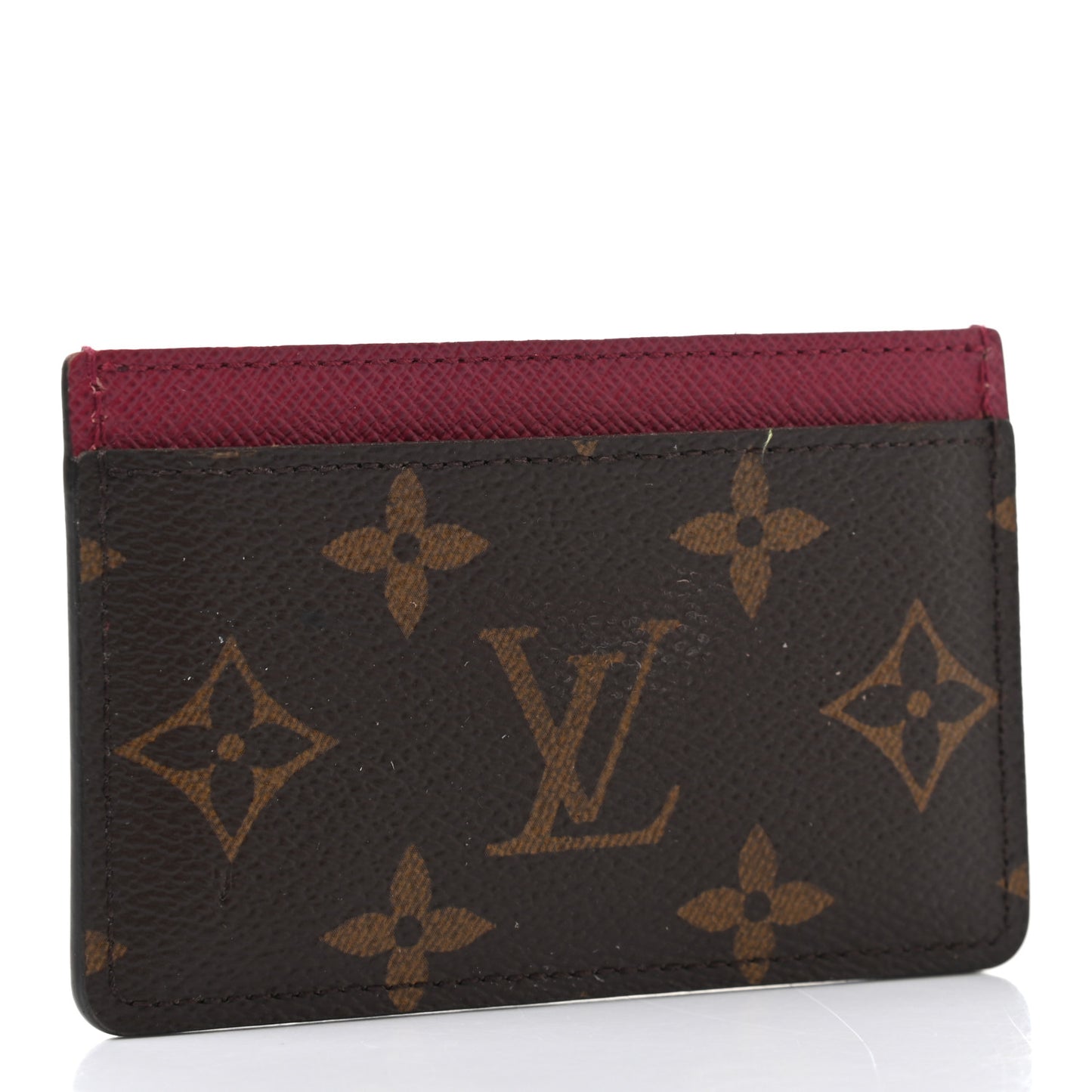 Monogram Card Holder Fuchsia