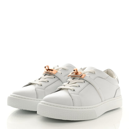 Hermes Calfskin Day Sneakers 37.5 White 3 of 11