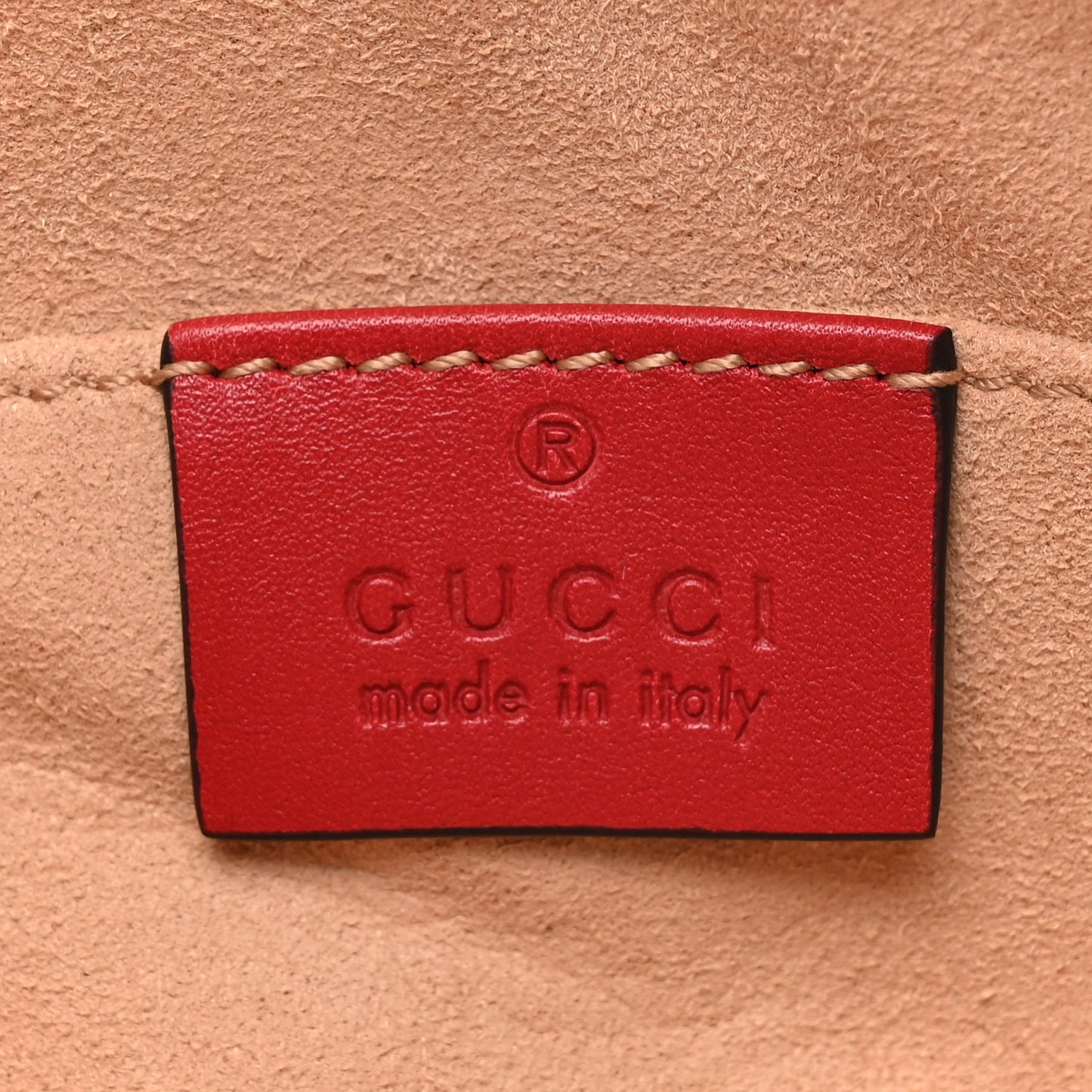 Calfskin Matelasse GG Marmont Belt Bag 85 34 Hibiscus Red