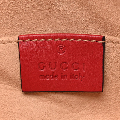 Gucci Calfskin Matelasse GG Marmont Belt Bag 85 34 Hibiscus Red 6 of 13