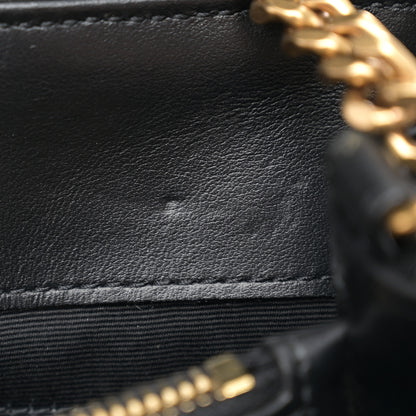 Saint Laurent Calfskin Y Quilted Monogram Medium Loulou Chain Satchel Black 12 of 12