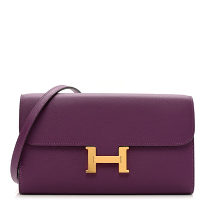 Hermes Evercolor Constance Wallet To Go Anemone 1 of 7