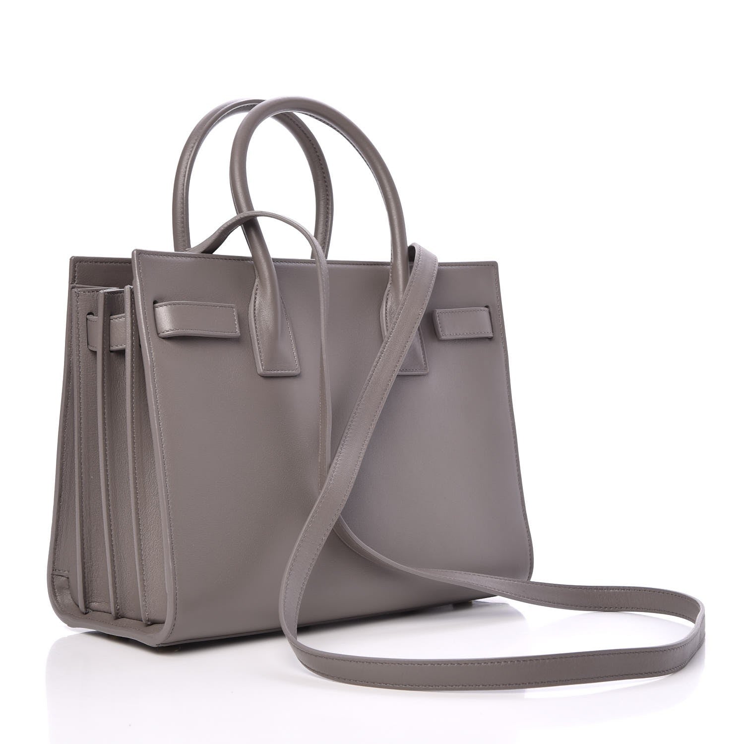 Saint Laurent Calfskin Baby Sac de Jour Fog 6 of 13