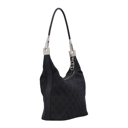 Gucci Monogram GG Small Clasp Hobo Black 3 of 10
