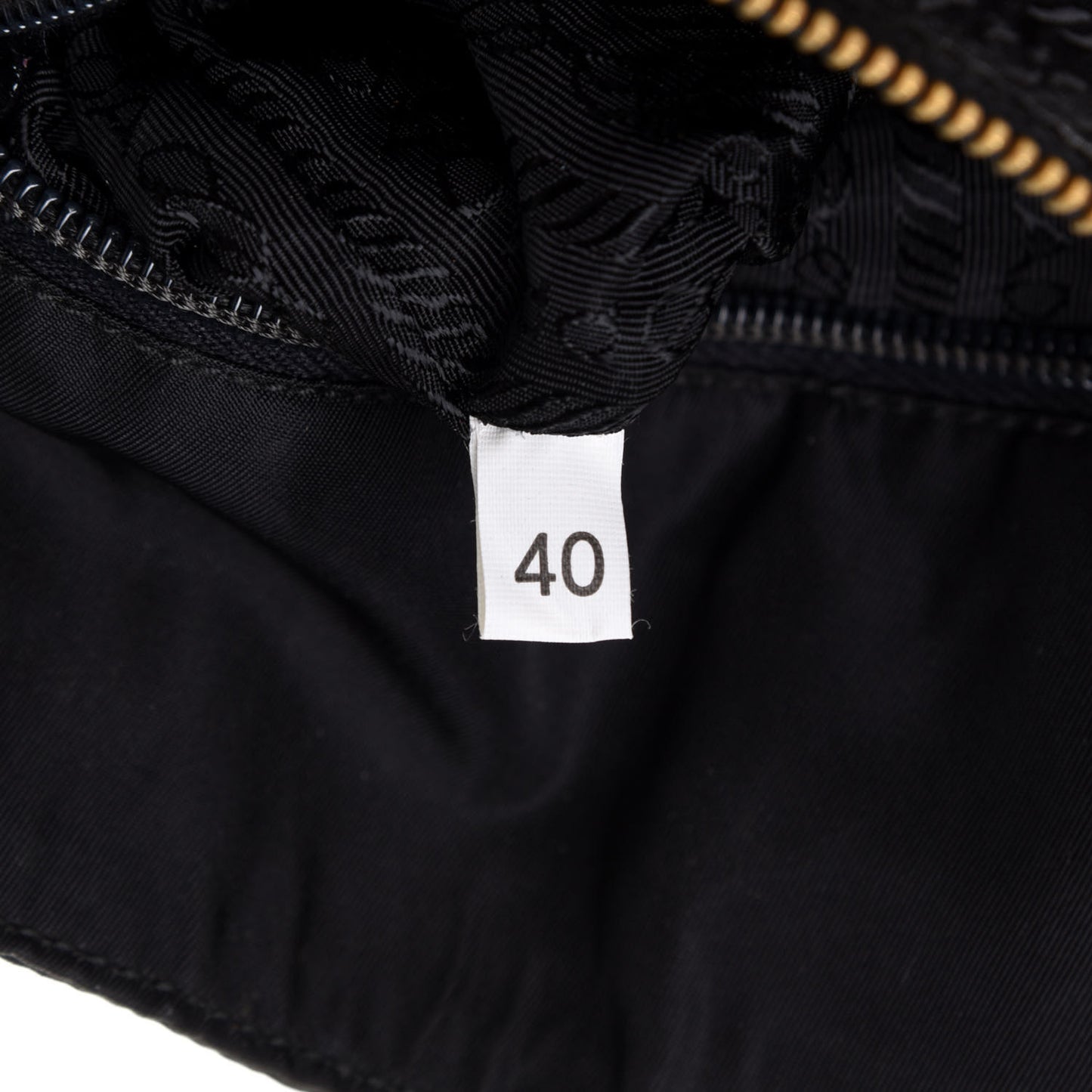 Tessuto Nylon Chain Shoulder Bag Black