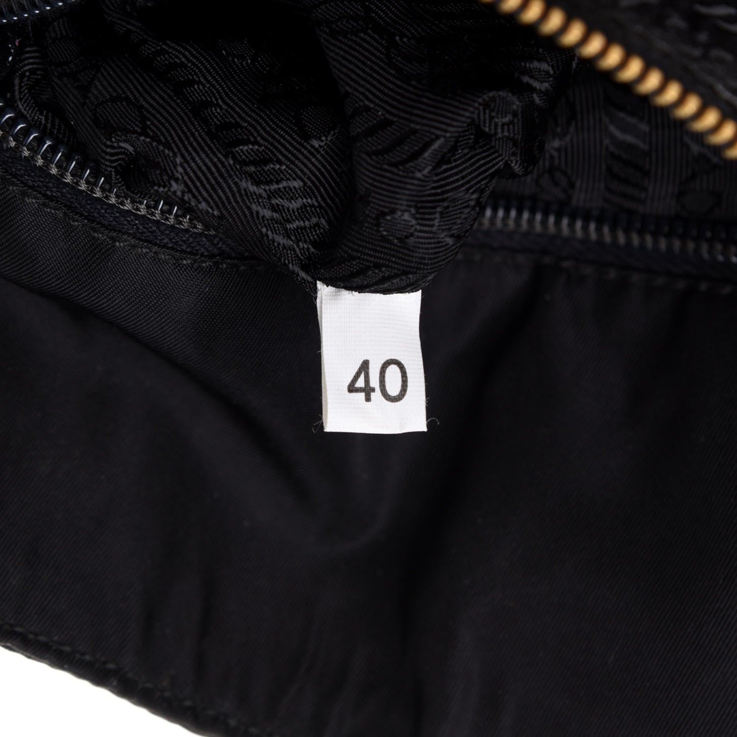 Prada Tessuto Nylon Chain Shoulder Bag Black 6 of 9