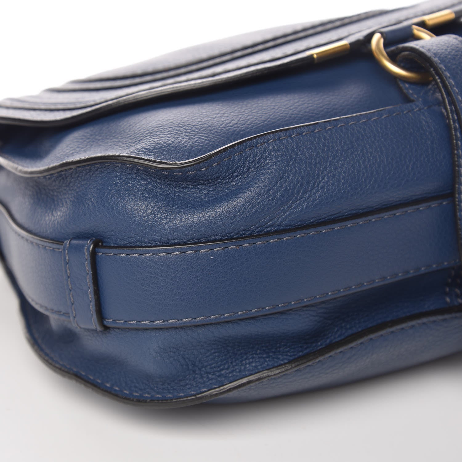 Chloe Calfskin Medium Marcie Round Crossbody Bag Royal Navy 8 of 13