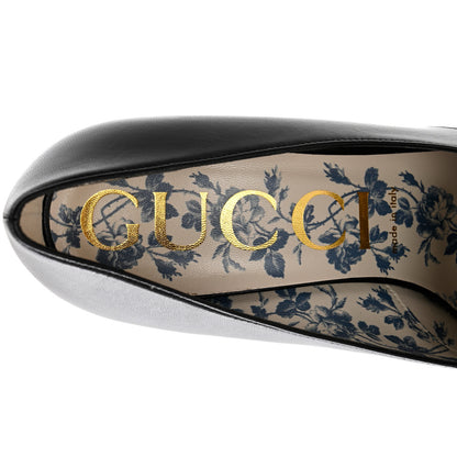 Gucci Malaga Kid GG Victoire 95mm Loafer Pumps 40 Black 7 of 9