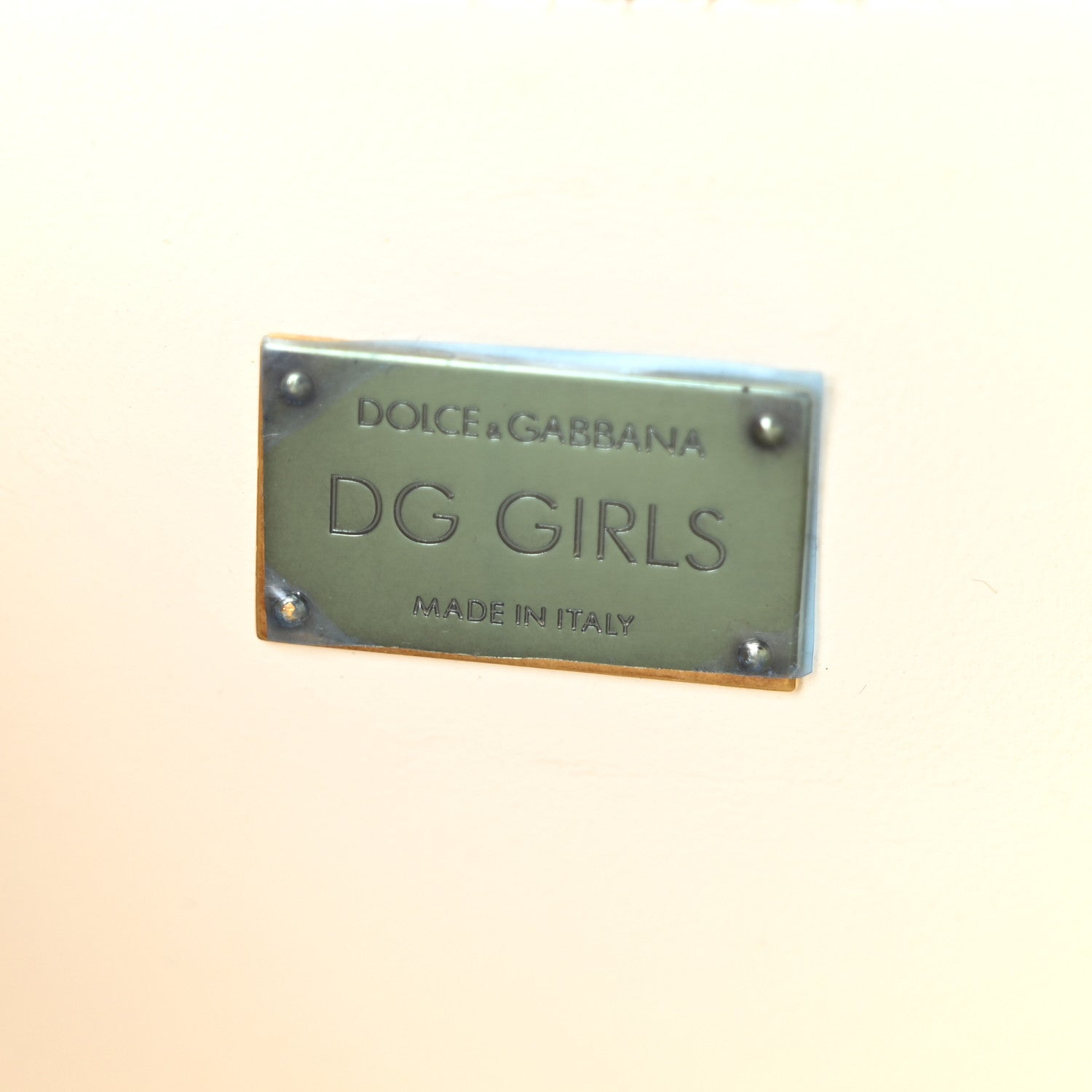 Dolce & Gabbana Nappa DG Girls Shoulder Bag White 6 of 9