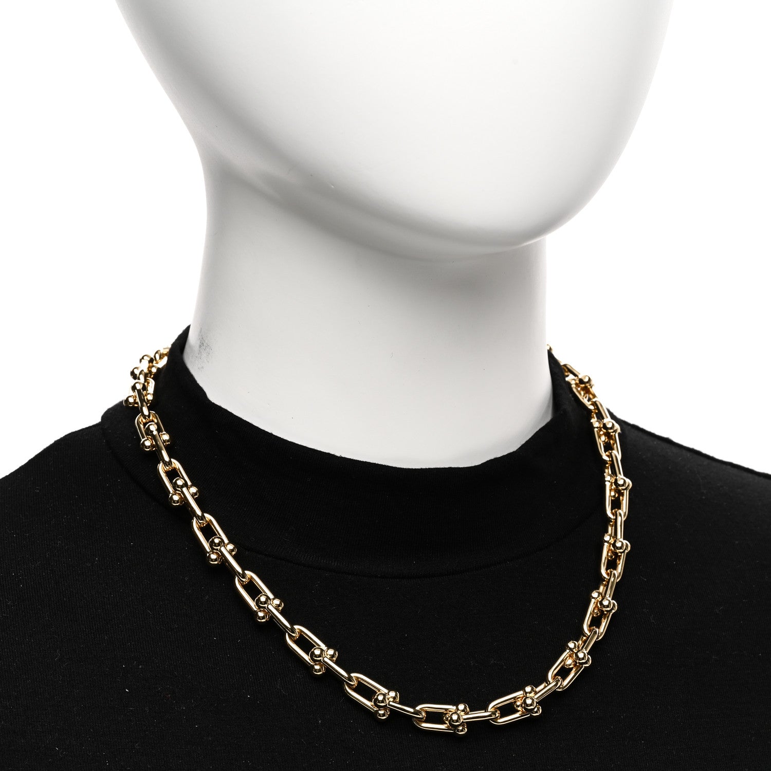 Tiffany 18K Yellow Gold Medium HardWear Link Necklace 2 of 6
