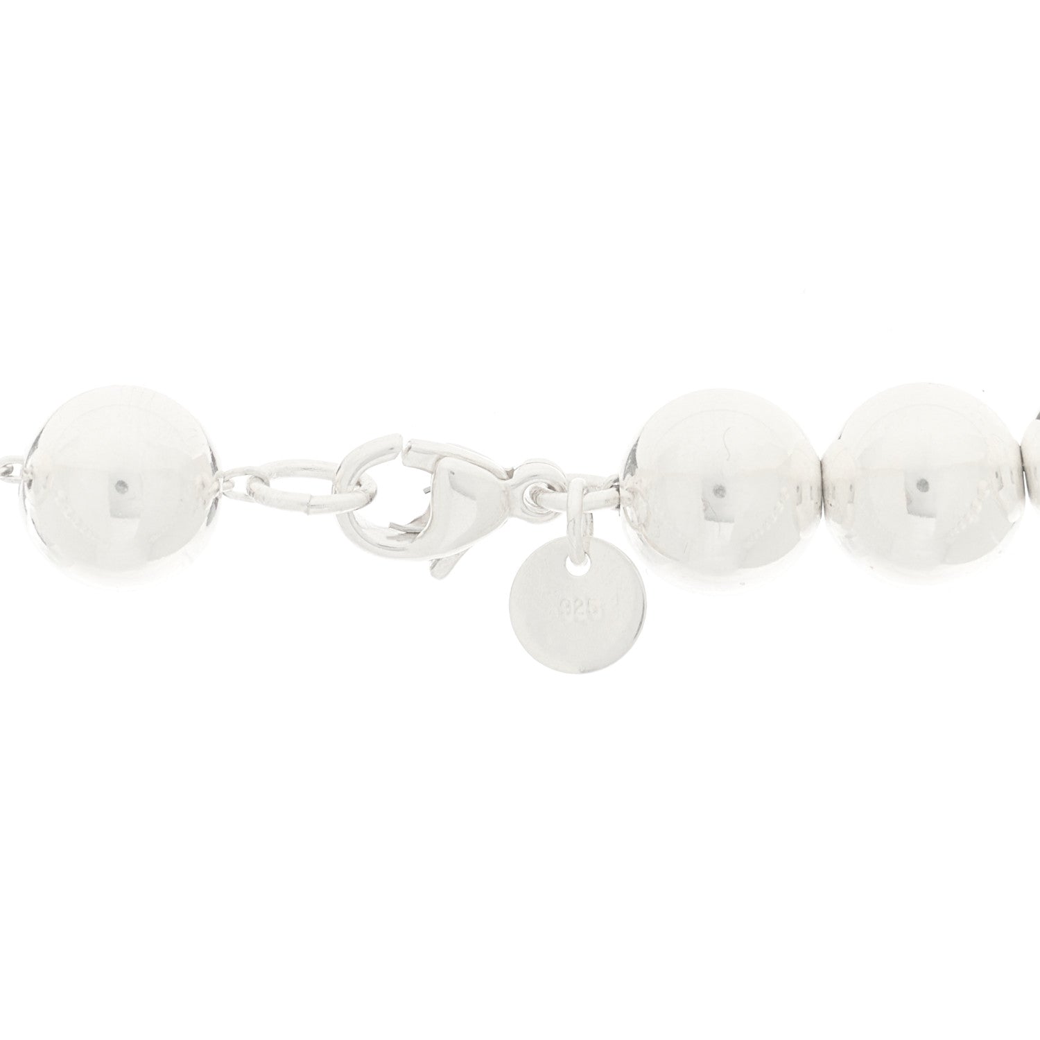 Tiffany Sterling Silver 10mm Hardwear Ball Necklace 24.5" 4 of 6