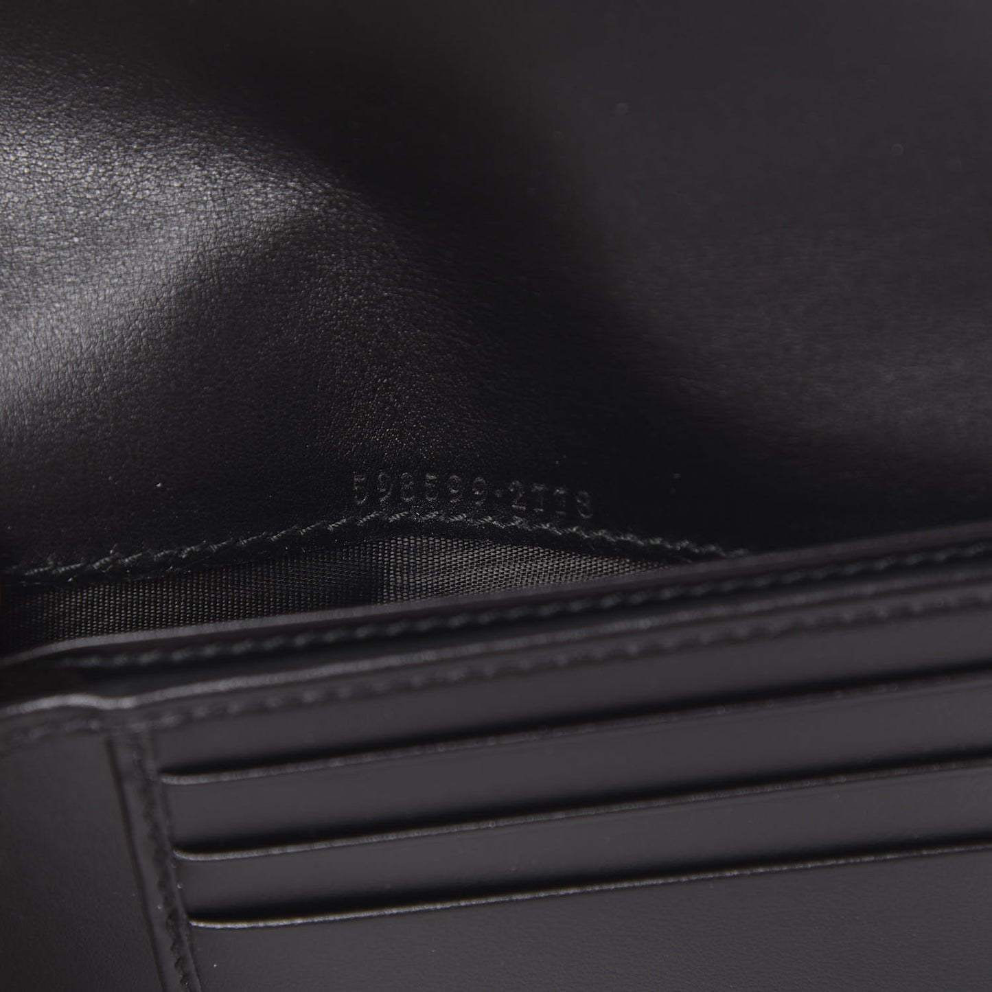 Calfskin Matelasse GG Marmont Passport Case Black