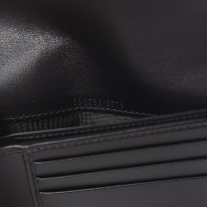 Gucci Calfskin Matelasse GG Marmont Passport Case Black 7 of 8