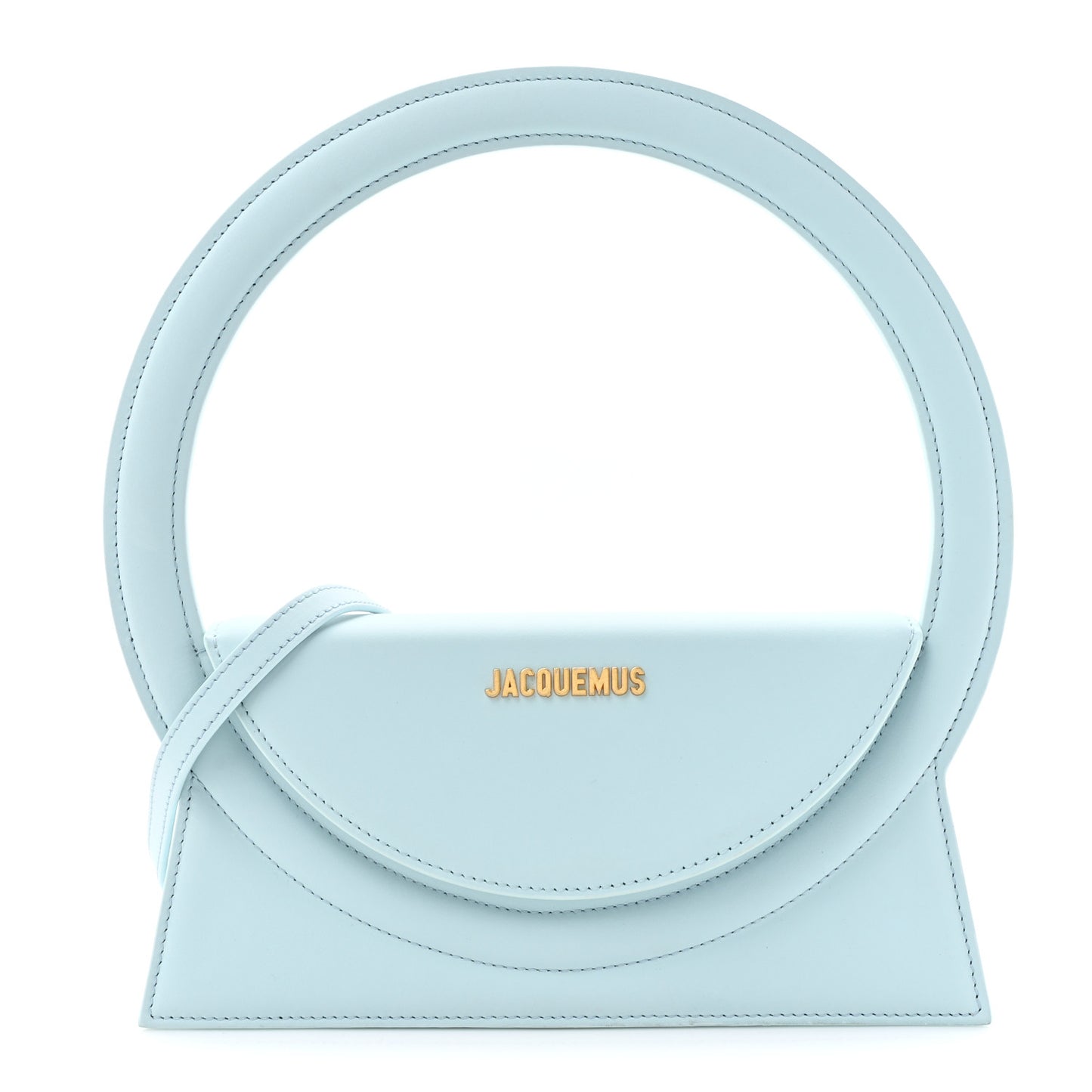 Calfskin Le Sac Rond Pale Blue