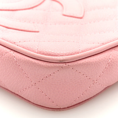 Chanel Caviar Quilted Pochette Pink 9 of 9