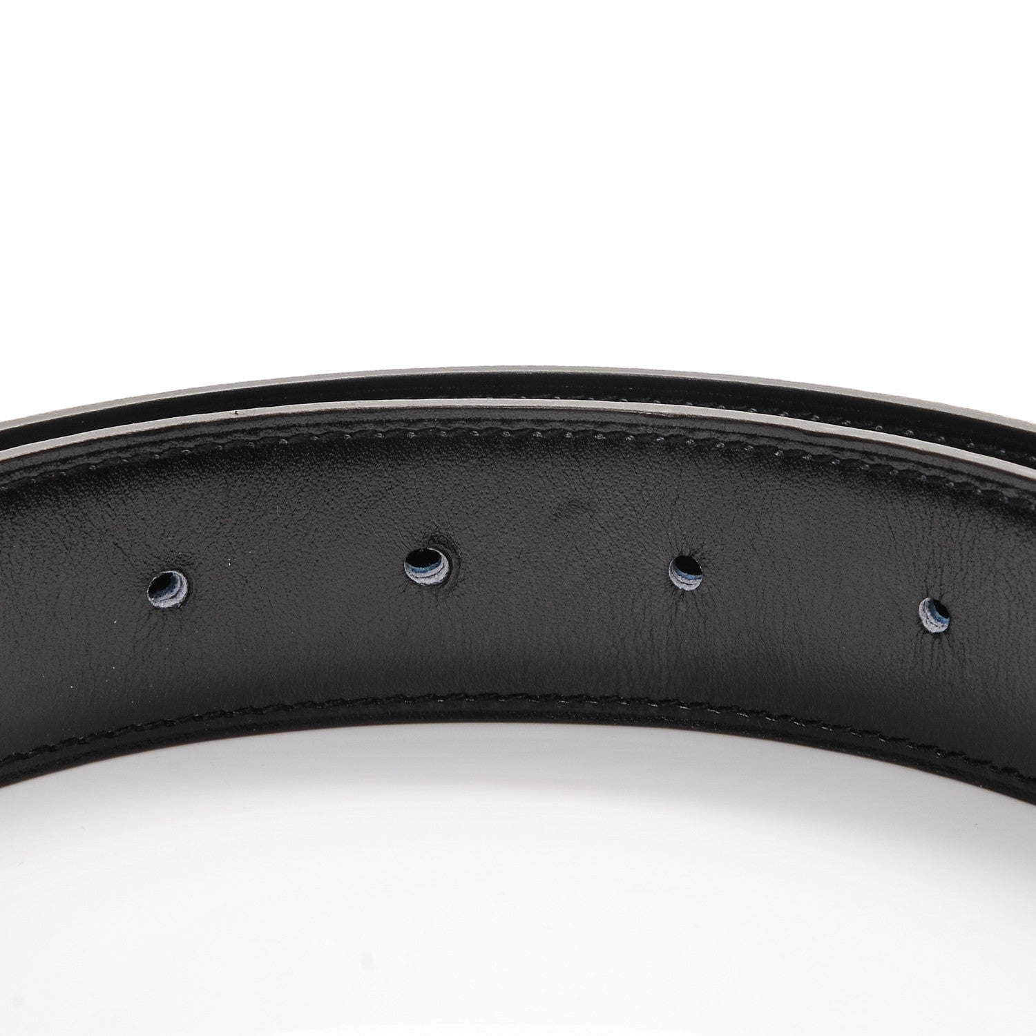 Hermes Box Togo 32mm Quizz H Belt 95 Black Bleu de Prusse 5 of 7