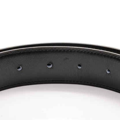 Hermes Box Togo 32mm Quizz H Belt 95 Black Bleu de Prusse 5 of 7