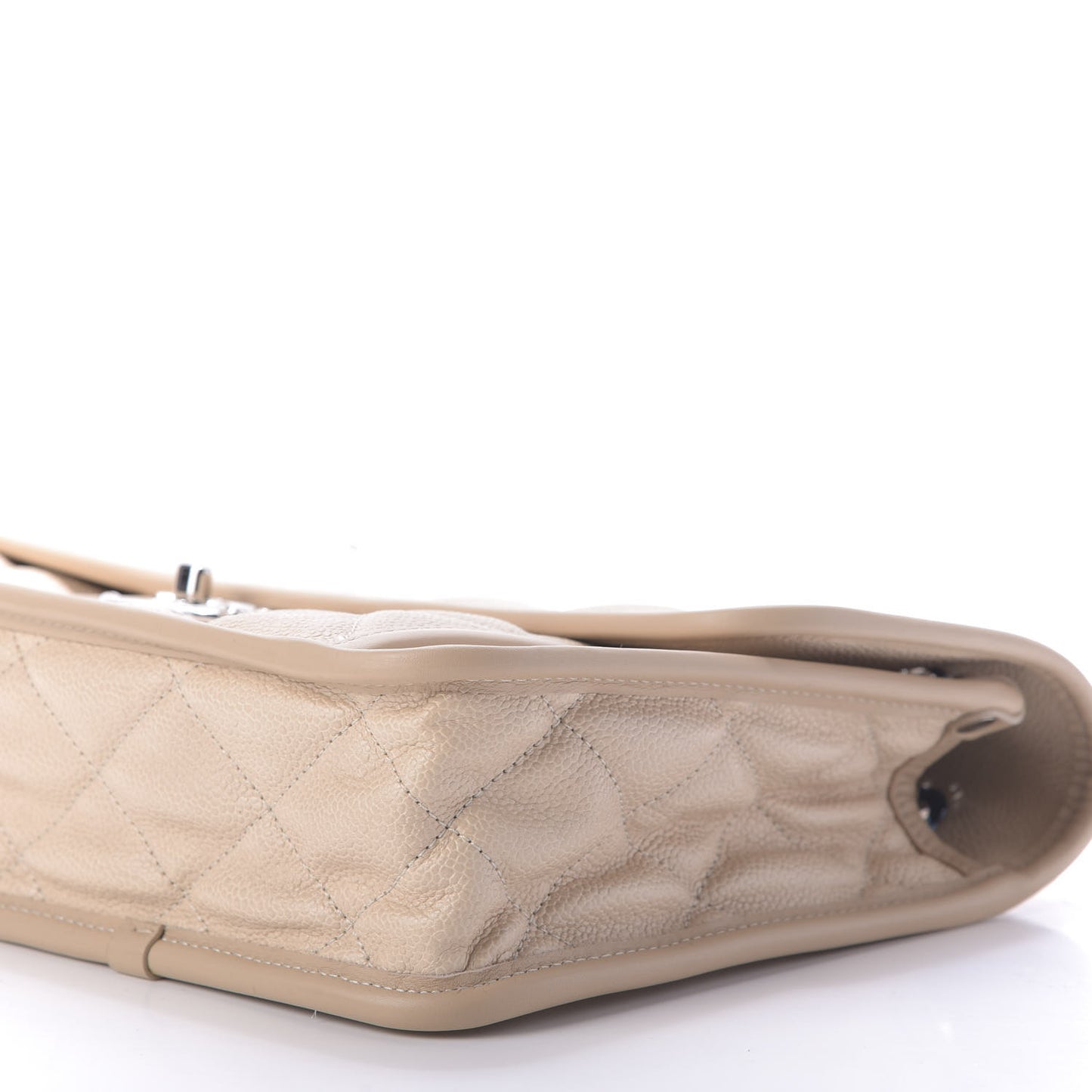 Caviar French Riviera Large Flap Beige