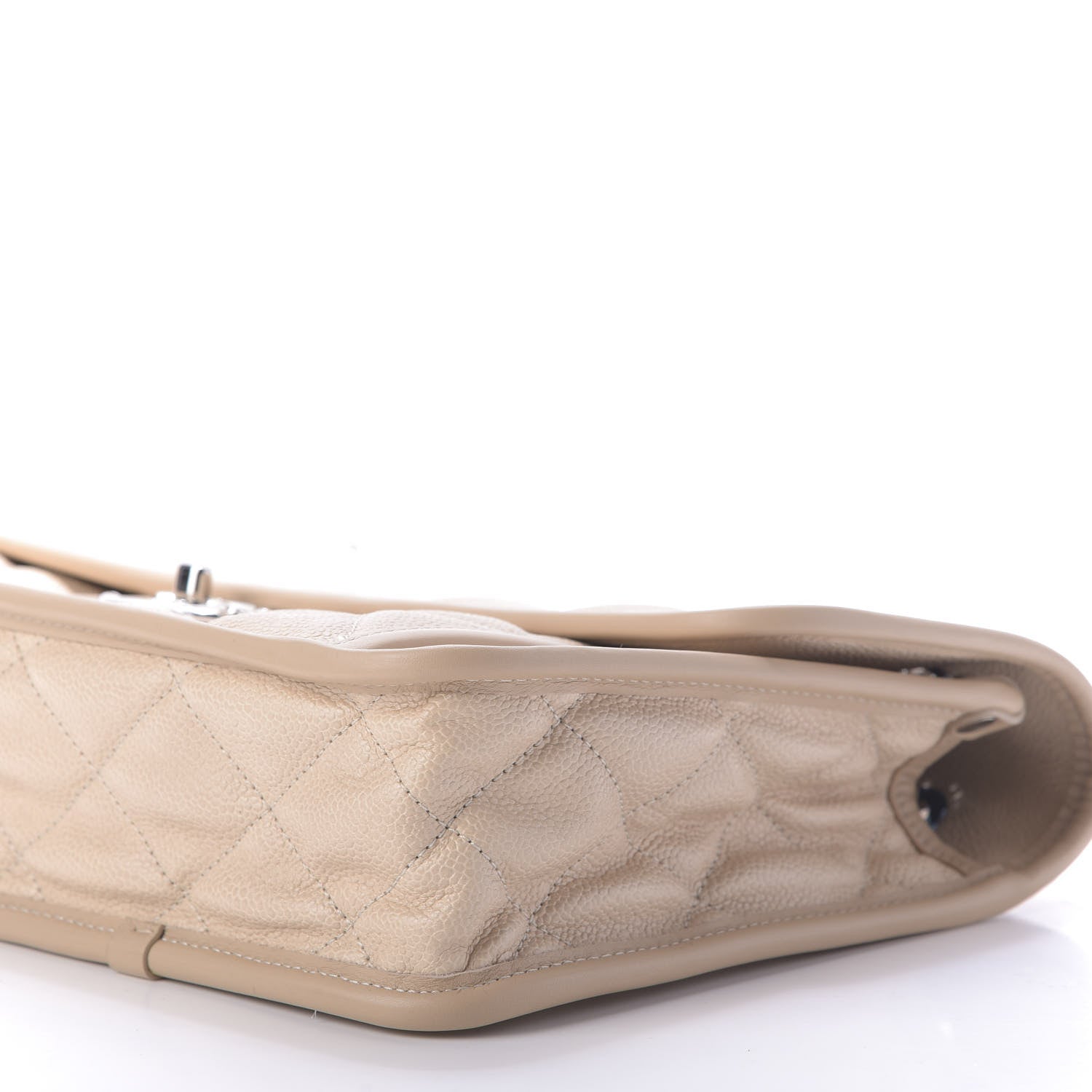 Chanel Caviar French Riviera Large Flap Beige 7 of 10