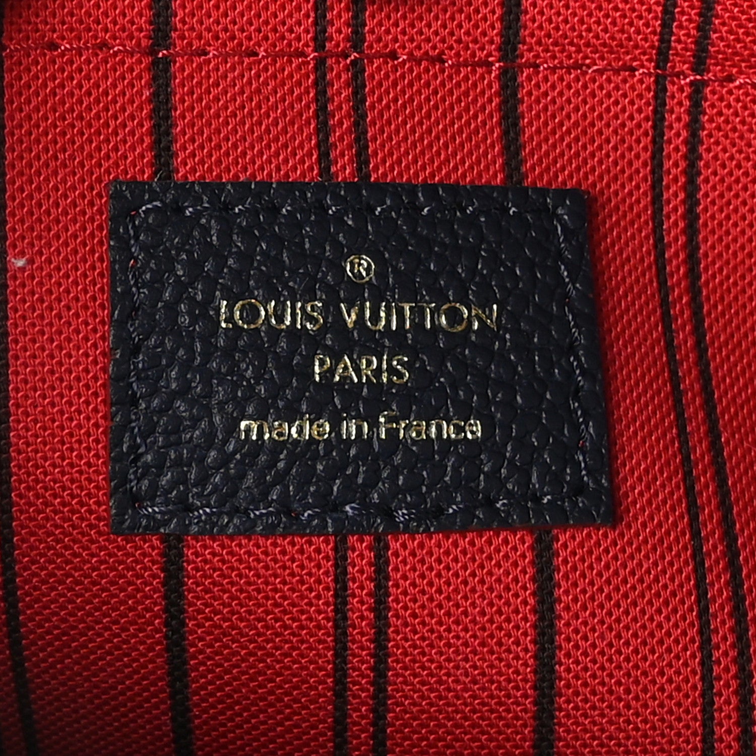 Louis Vuitton Empreinte Montaigne MM Marine Rouge 6 of 10