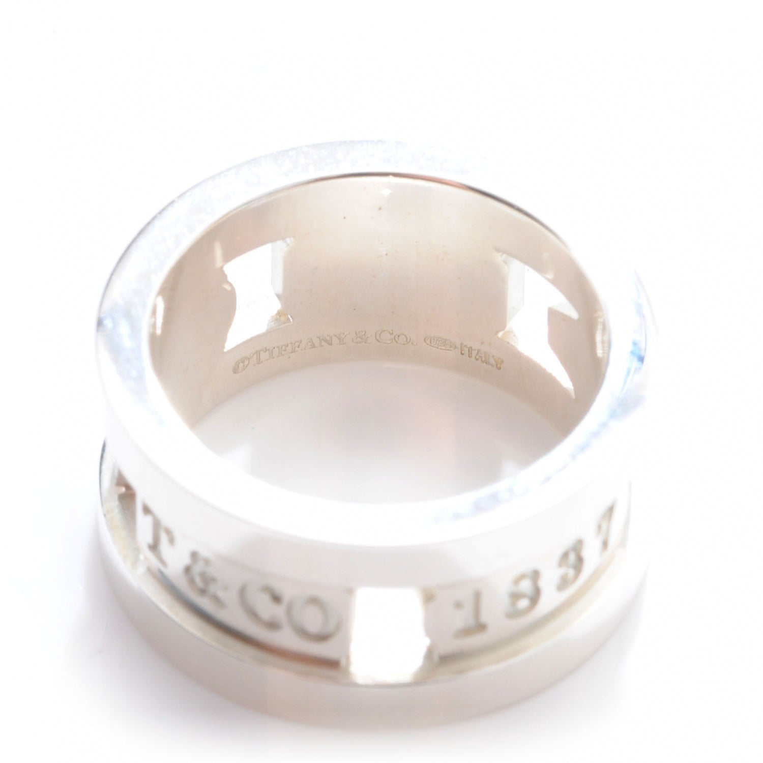 Tiffany Sterling Silver Element 1837 Ring 4.5 5 of 6