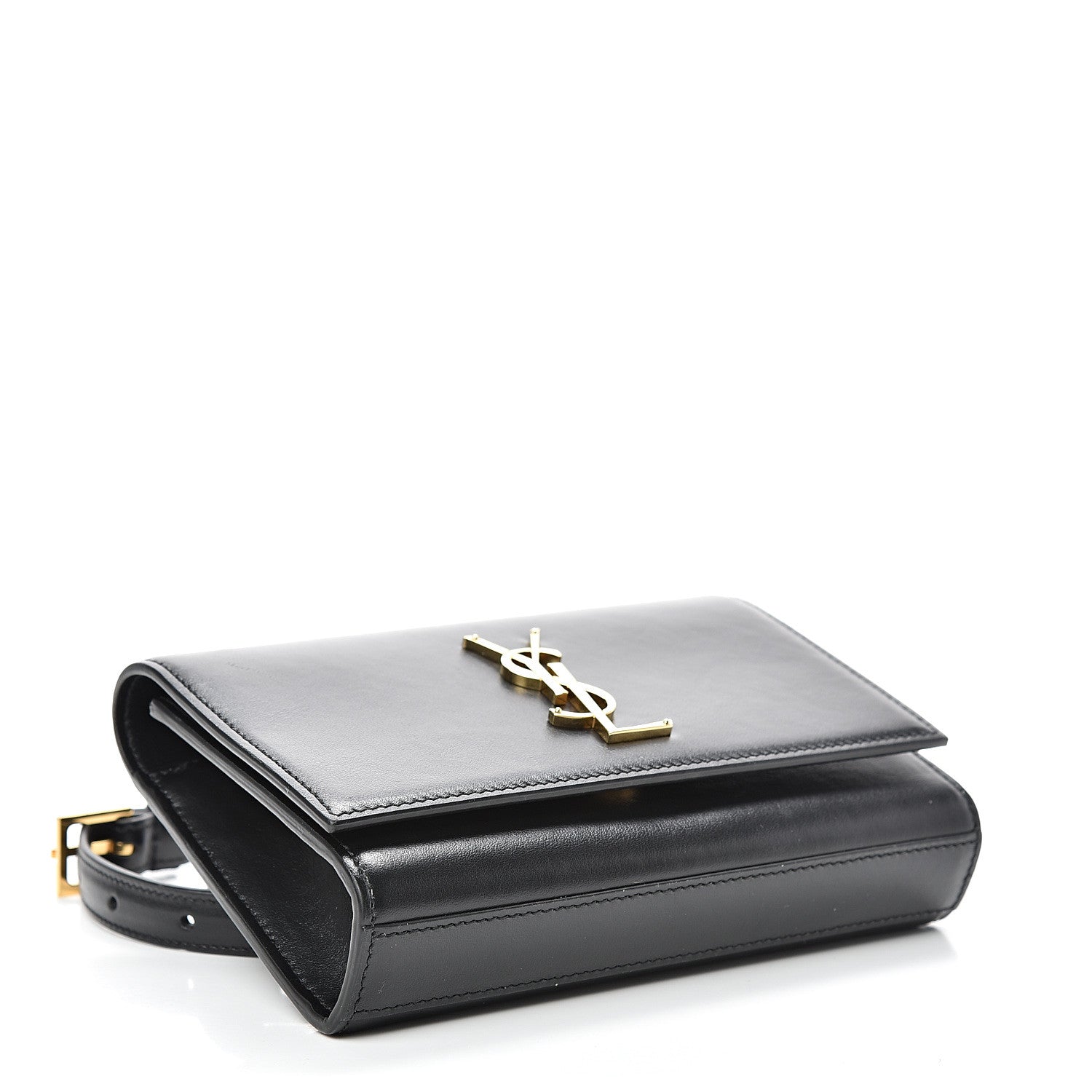 Saint Laurent Smooth Calfskin Monogram Kate Belt Bag Black 3 of 12