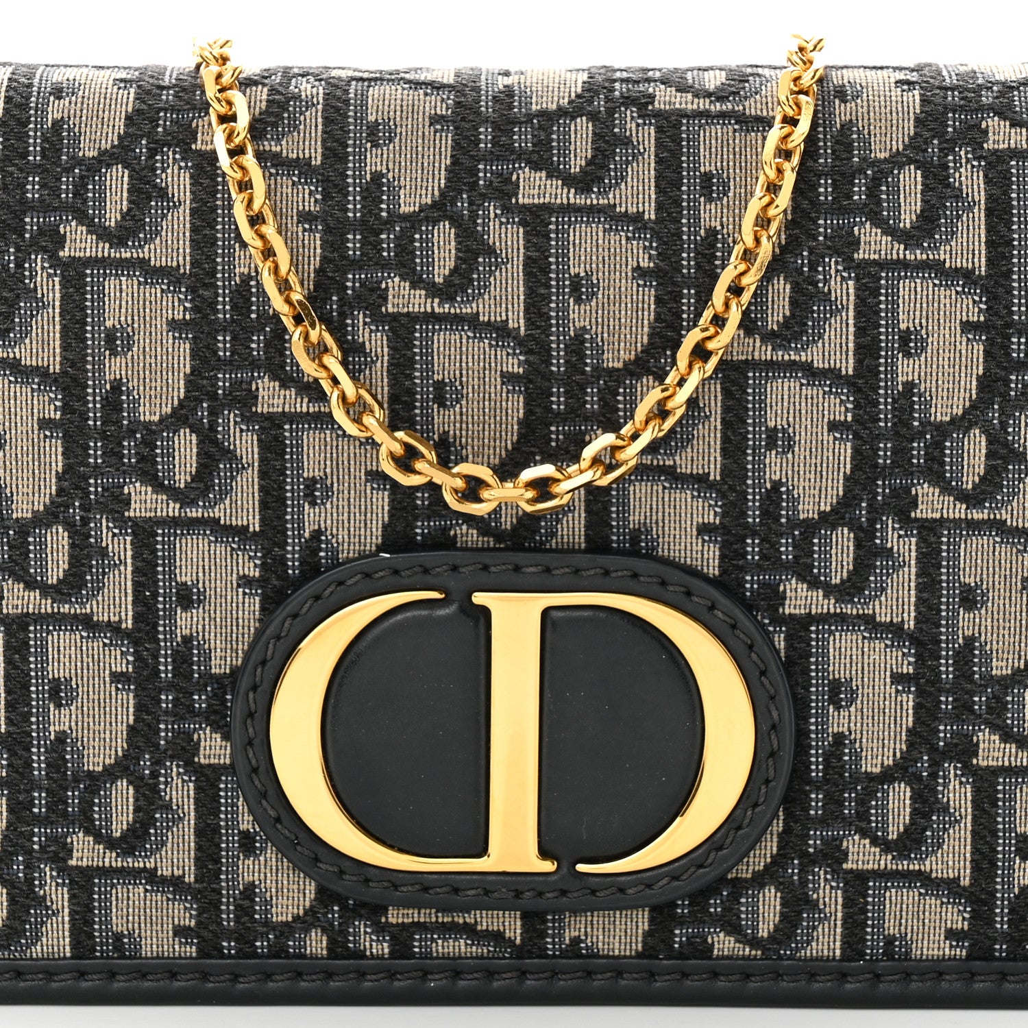 Christian Dior Oblique 30 Montaigne 2-In-1 Pouch Blue 7 of 12