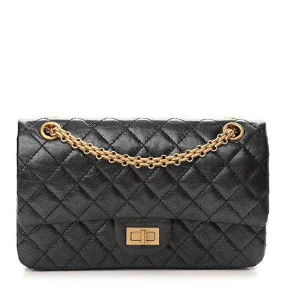 Chanel Iridescent Calfskin Quilted 2.55 Reissue 225 Flap Ruthenium 1 of 10