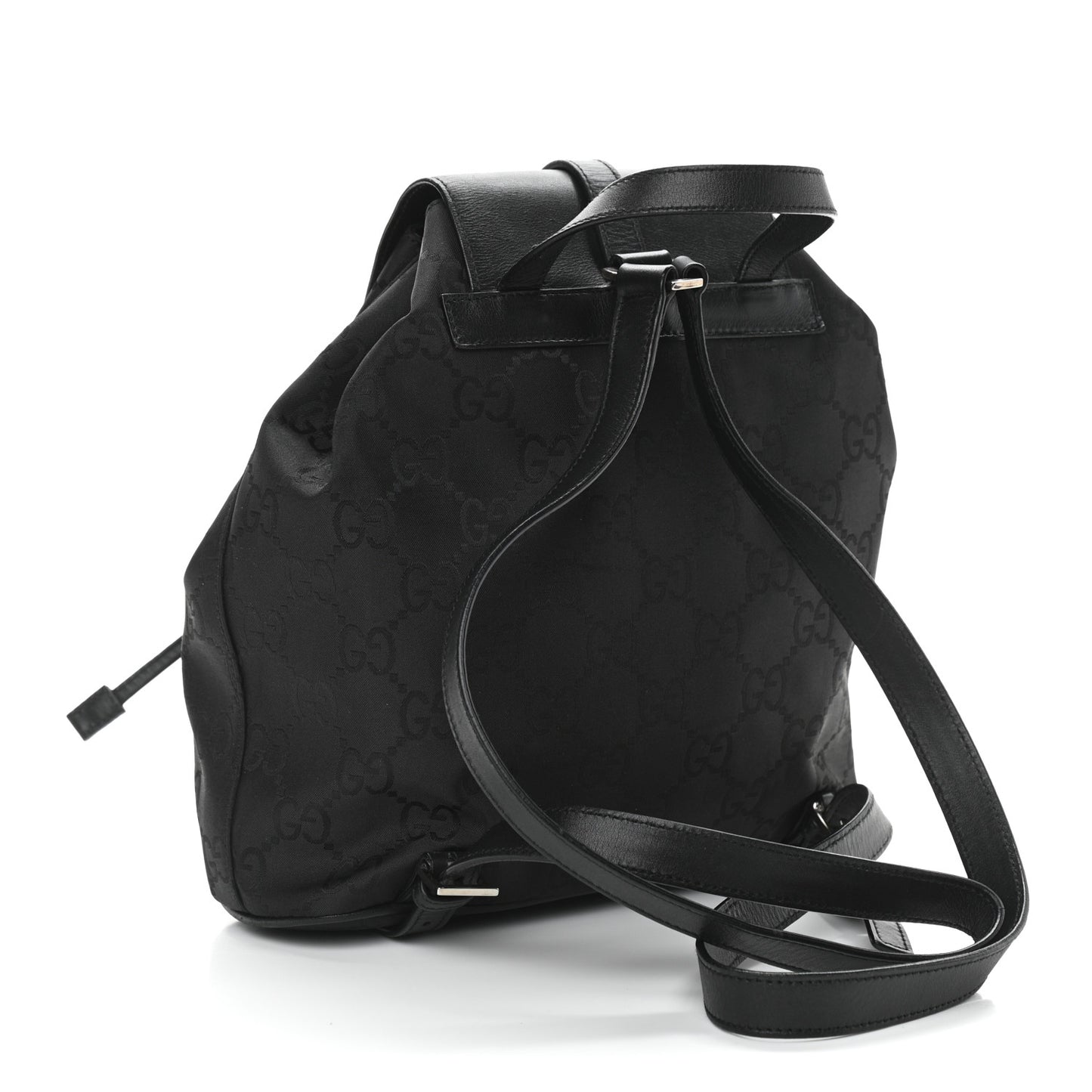 Nylon Monogram Backpack Black
