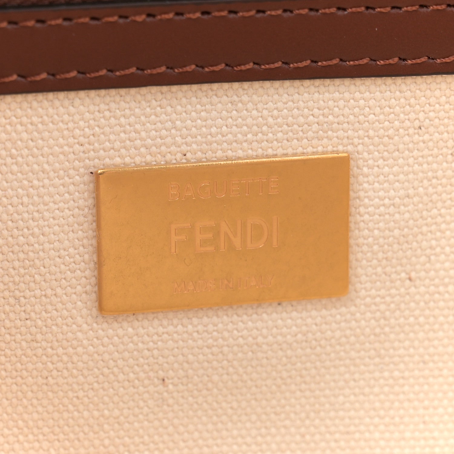 Fendi X SARA COLEMAN Canvas Vitello King Seta FF Fish Eye Embroidered Baguette Grezzo Multicolor Ghianda 6 of 11