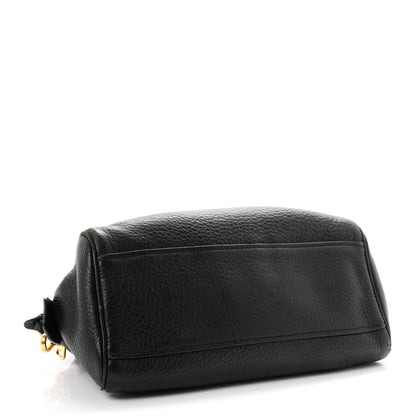 Prada Cervo Deerskin Tote Black 4 of 11