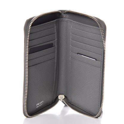 Prada Saffiano Metal Zip Around Wallet Marmo 5 of 8