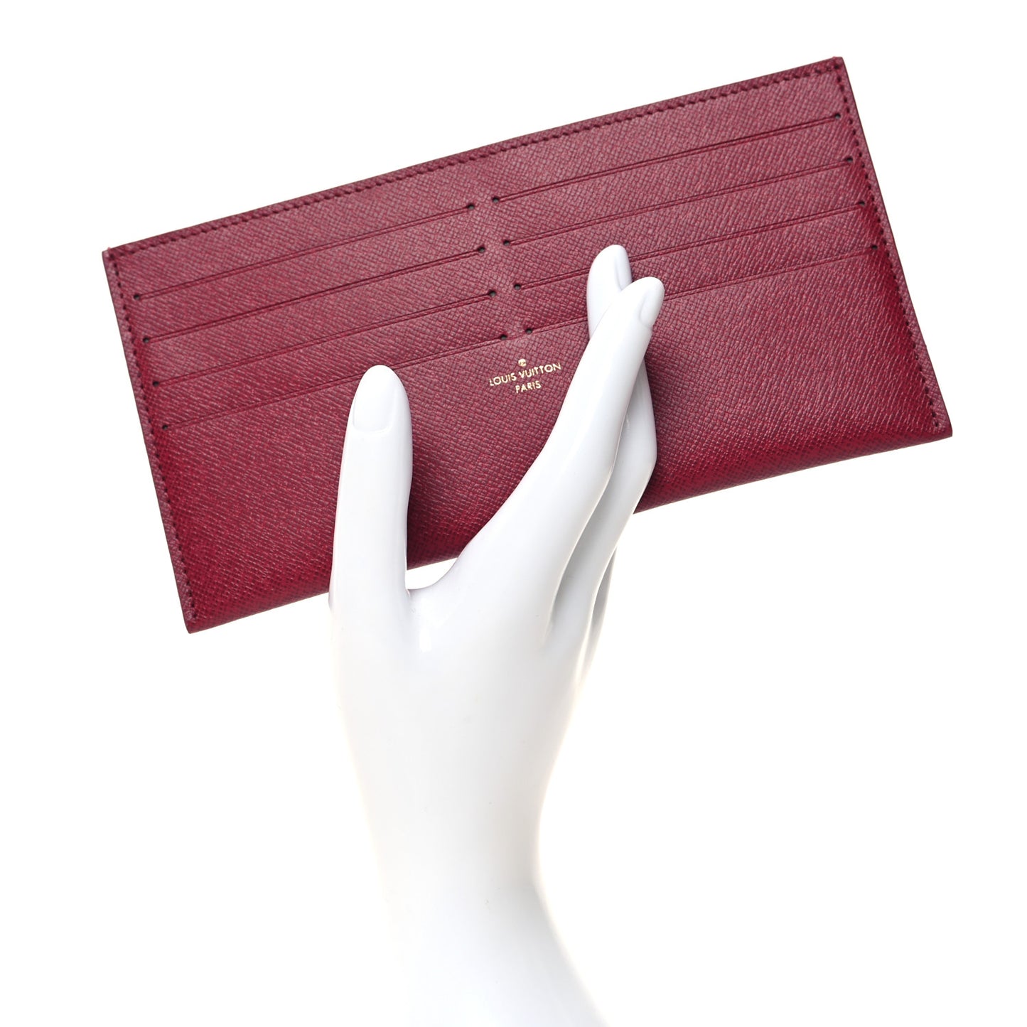 Calfskin Felicie Card Holder Insert Fuchsia