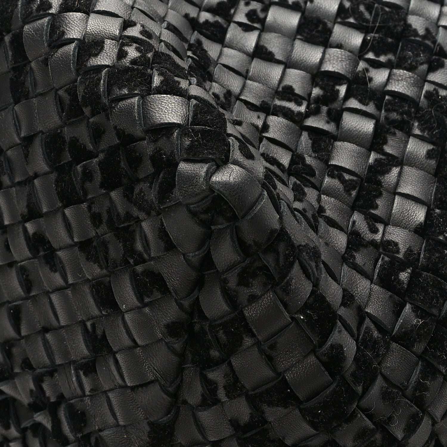 Bottega Veneta Nappa Velours Intrecciato Large Cabat Black 8 of 10